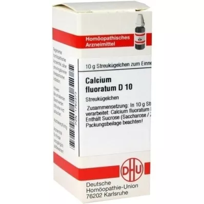 CALCIUM FLUORATUM D 10 glóbulos, 10 g
