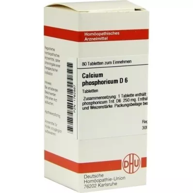 CALCIUM PHOSPHORICUM D 6 tabletas, 80 piezas