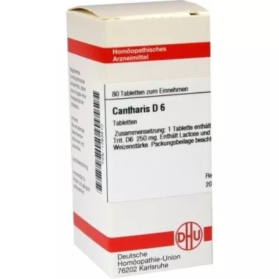 CANTHARIS D 6 tabletas, 80 piezas