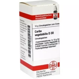 CARBO VEGETABILIS D 30 glóbulos, 10 g