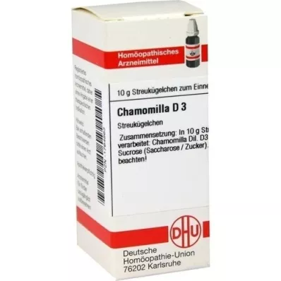 CHAMOMILLA D 3 glóbulos, 10 g