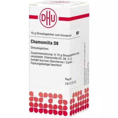 CHAMOMILLA D 6 glóbulos, 10 g CHAMOMILLA D 6 glóbulos, 10 g
