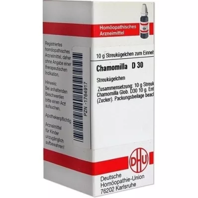 CHAMOMILLA D 30 glóbulos, 10 g CHAMOMILLA D 30 glóbulos, 10 g