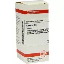 CONIUM D 6 tabletas, 80 piezas