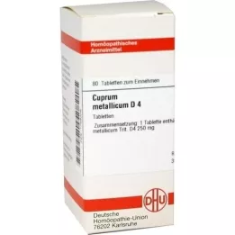 CUPRUM METALLICUM D 4 tabletas, 80 piezas