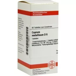 CUPRUM METALLICUM D 6 tabletas, 80 piezas