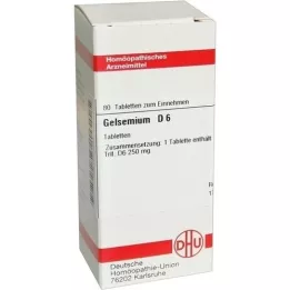 GELSEMIUM D 6 tabletas, 80 piezas