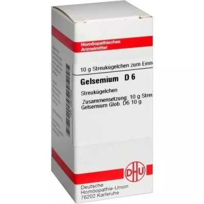 GELSEMIUM D 6 glóbulos, 10 g