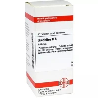 GRAPHITES D 6 tabletas, 80 piezas