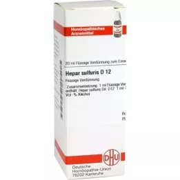HEPAR SULFURIS Dilución D 12, 20 ml