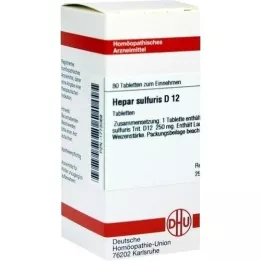 HEPAR SULFURIS D 12 tabletas, 80 piezas