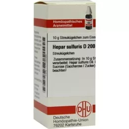 HEPAR SULFURIS D 200 glóbulos, 10 g