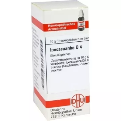 IPECACUANHA D 4 glóbulos, 10 g