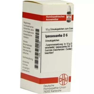 IPECACUANHA D 6 glóbulos, 10 g
