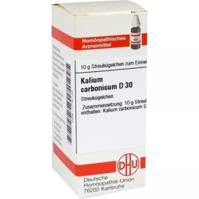 KALIUM CARBONICUM D 30 glóbulos, 10 g