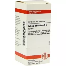 KALIUM CHLORATUM D 6 tabletas, 80 piezas