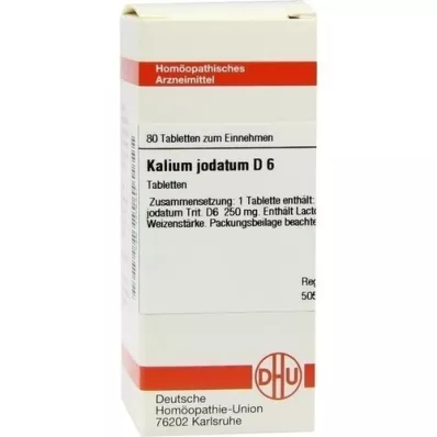 KALIUM JODATUM D 6 tabletas, 80 piezas