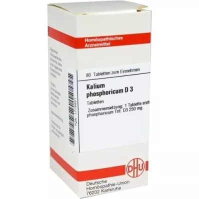 KALIUM PHOSPHORICUM D 3 tabletas, 80 piezas