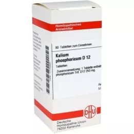 KALIUM PHOSPHORICUM D 12 tabletas, 80 piezas