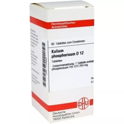 KALIUM PHOSPHORICUM D 12 tabletas, 80 piezas KALIUM PHOSPHORICUM D 12 tabletas, 80 piezas