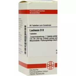 LACHESIS D 8 tabletas, 80 piezas