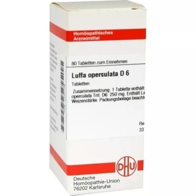 LUFFA OPERCULATA D 6 tabletas, 80 piezas