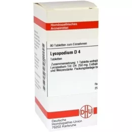 LYCOPODIUM D 4 tabletas, 80 piezas