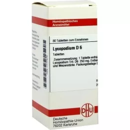 LYCOPODIUM D 6 tabletas, 80 piezas