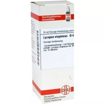 LYCOPUS VIRGINICUS Dilución D 6, 20 ml LYCOPUS VIRGINICUS Dilución D 6, 20 ml
