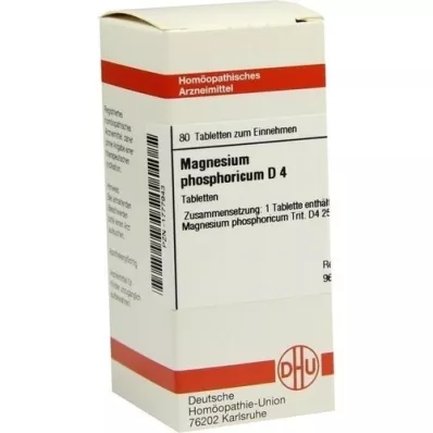MAGNESIUM PHOSPHORICUM D 4 tabletas, 80 piezas