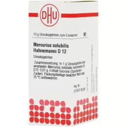 MERCURIUS SOLUBILIS Hahnemanni D 12 glóbulos, 10 g