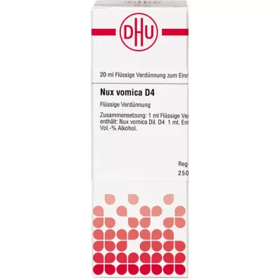 NUX VOMICA Dilución D 4, 20 ml