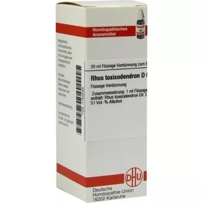 RHUS TOXICODENDRON Dilución D 6, 20 ml
