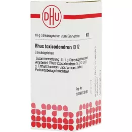 RHUS TOXICODENDRON D 12 glóbulos, 10 g