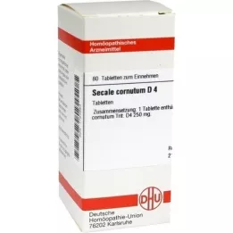 SECALE CORNUTUM D 4 tabletas, 80 piezas
