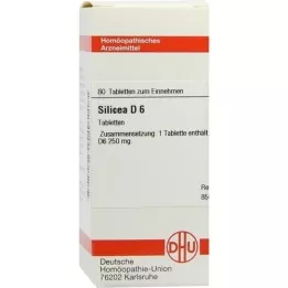 SILICEA D 6 tabletas, 80 piezas