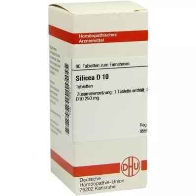 SILICEA D 10 tabletas, 80 piezas