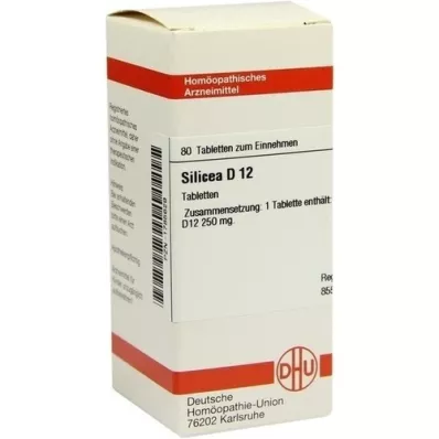 SILICEA D 12 tabletas, 80 piezas