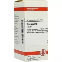 SPONGIA D 6 tabletas, 80 piezas