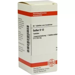 SULFUR D 12 tabletas, 80 piezas