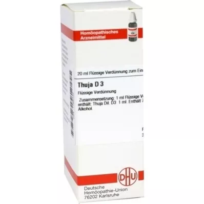 THUJA Dilución D 3, 20 ml