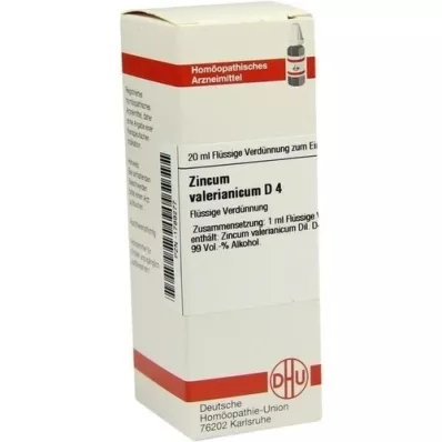 ZINCUM VALERIANICUM Dilución D 4, 20 ml