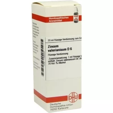 ZINCUM VALERIANICUM Dilución D 6, 20 ml