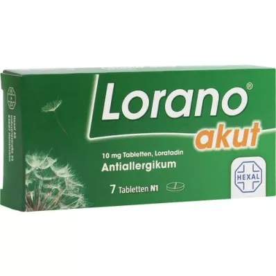 LORANO tabletas agudas, 7 piezas