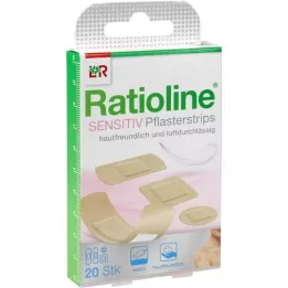 RATIOLINE tiras de yeso sensibles en 4 tamaños, 20 unidades