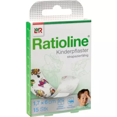 RATIOLINE tiras de yeso para niños, 15 unidades