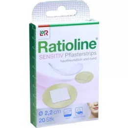 RATIOLINE tiras de yeso sensibles redondas, 20 unidades