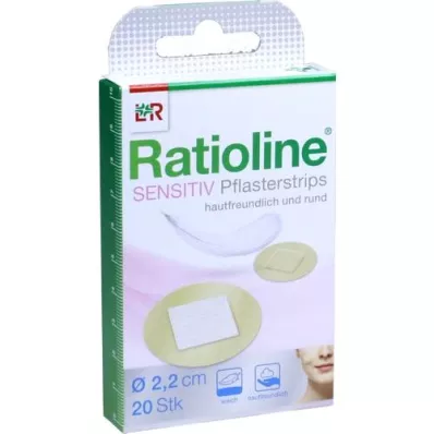 RATIOLINE tiras de yeso sensibles redondas, 20 unidades