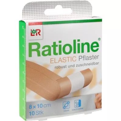 RATIOLINE apósito elástico rápido para heridas 8 cm x 1 m, 1 pieza