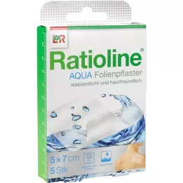 RATIOLINE apósitos de ducha aqua 5x7 cm, 5 piezas